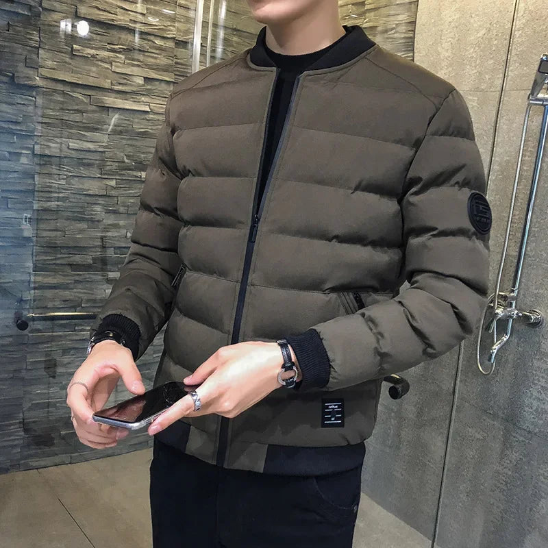 WORDKIND Men’s Winter Jacket – Warm Hooded Parka for Autumn & Winter