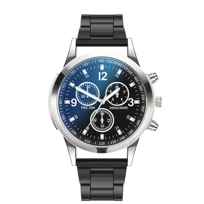MOONBIFFY Men’s Quartz Wristwatch – Fashion & Casual Stainless Steel Watch