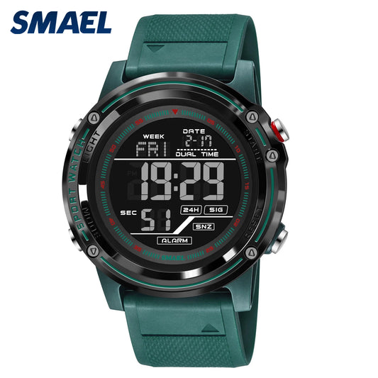 SMAEL 8125 Men’s Military Sports Watch – LED Digital Waterproof Army Wristwatch