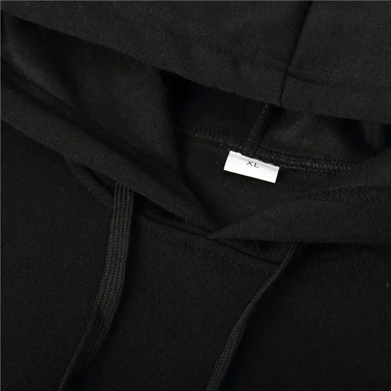 Men’s Heavyweight Printed Hoodie – Casual Autumn & Winter Essential