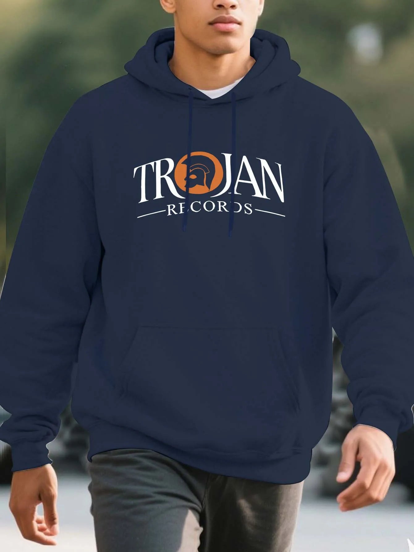 Men’s Heavy-Duty Thermal Hoodie – Winter Pullover Sweatshirt with Pockets