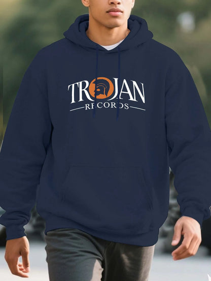 Men’s Heavy-Duty Thermal Hoodie – Winter Pullover Sweatshirt with Pockets
