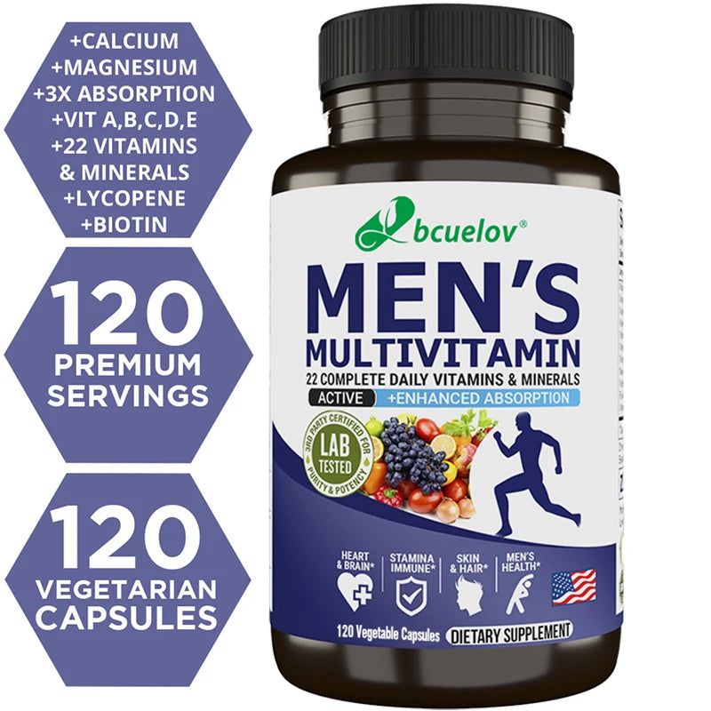 Bcuelov Men’s Daily Multivitamin – Complete Vitamins & Minerals