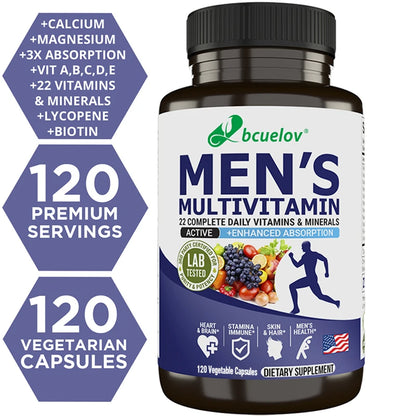 Bcuelov Men’s Daily Multivitamin – Complete Vitamins & Minerals