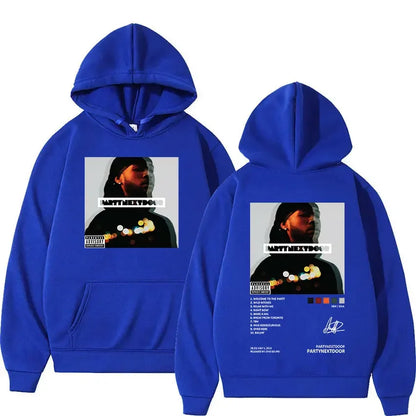 Men’s Music Album Hoodie – Hip-Hop Retro Gothic Sweatshirt with Hood