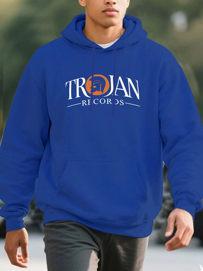 Men’s Heavy-Duty Thermal Hoodie – Winter Pullover Sweatshirt with Pockets