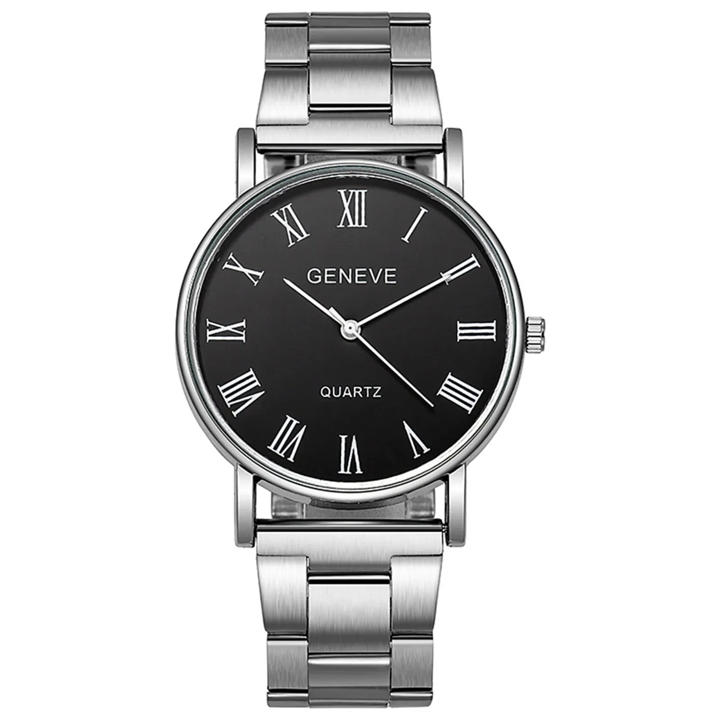 MOONBIFFY Men’s Fashion Quartz Watch – Stainless Steel Band