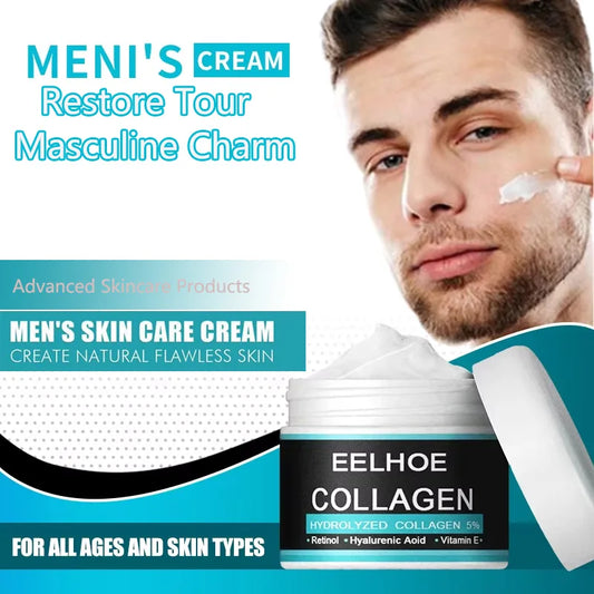 YOUNGCOME Collagen Face Cream for Men – Anti-Wrinkle, Firming, Hydrating & Whitening Facial Care, 60ml