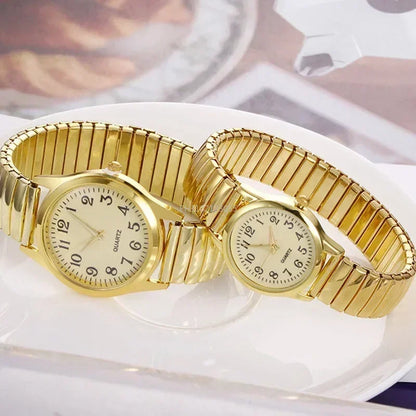 MOONBIFFY Couple Quartz Watch – Casual & Fashionable Matching Timepieces