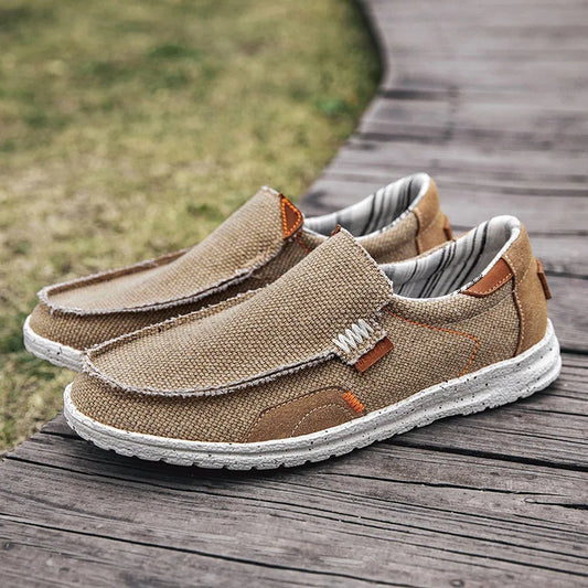AXYGF Men’s Slip-On Canvas Casual Shoes – Lightweight Everyday Comfort