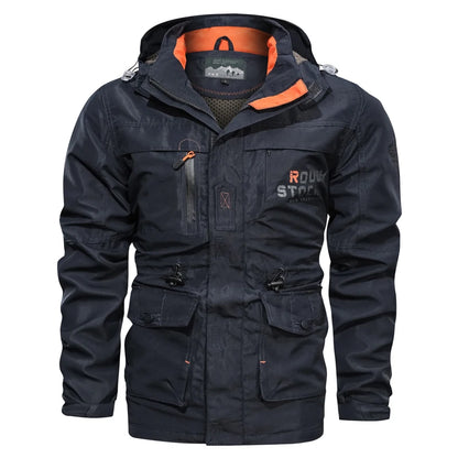 CHAIFENKO Men’s Military-Style Jacket – Casual Spring & Autumn Wear