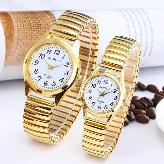 MOONBIFFY Couple Quartz Watch – Casual & Fashionable Matching Timepieces