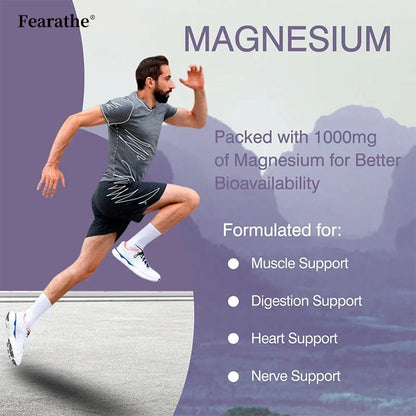 Fearathe Magnesium Citrate – High Absorption Magnesium Supplement