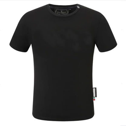 BORUNKE Men’s Gothic Polka Dot T-Shirt – Breathable Summer Casual Top