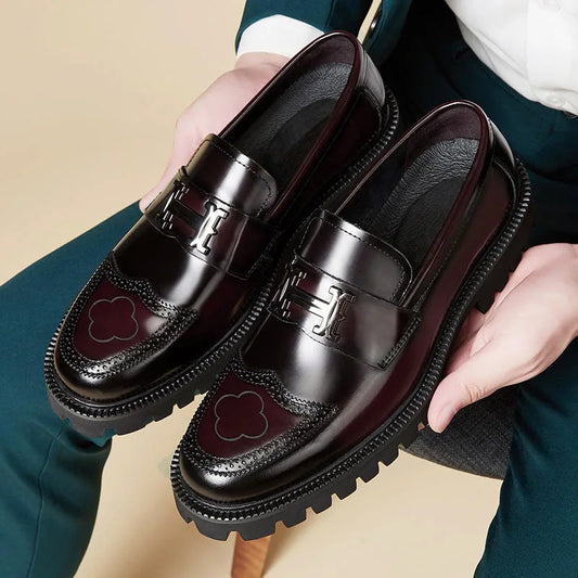 Men’s Waterproof PU Loafers – Casual Slip-On Comfort