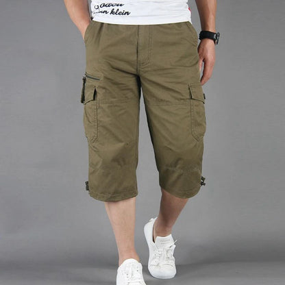 Men’s Casual Cotton Calf-Length Pants – Summer Comfort