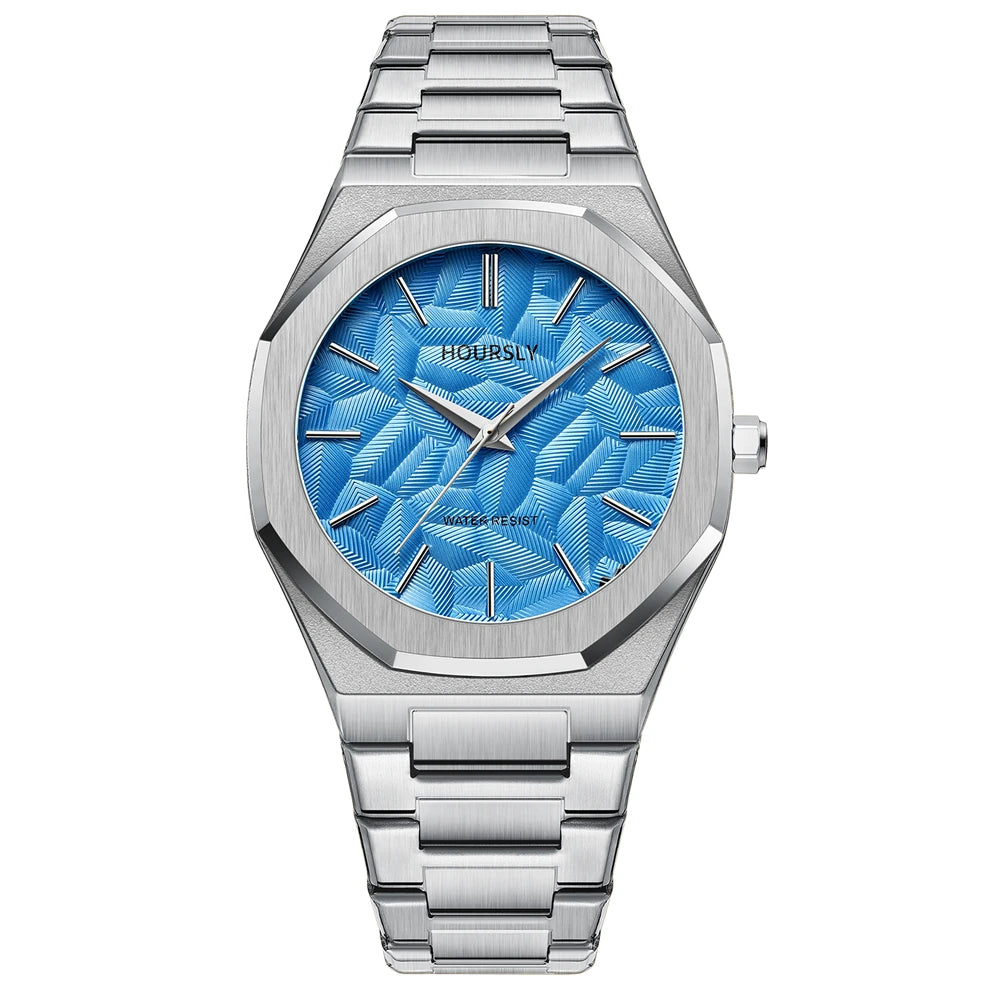 Wlisth/Wal-force Shi Quartz Men’s Watch – Stainless Steel, Luminous Hands, Water-Resistant Casual Fashion Wristwatch