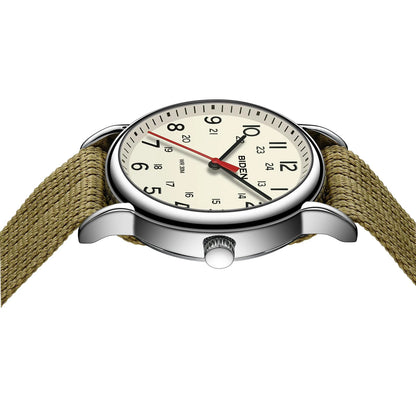 BIDEN Unisex Quartz Watch – Simple & Stylish with Nylon Strap