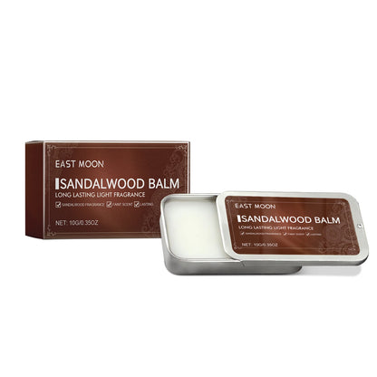 North Moon Men’s Sandalwood Solid Balm – Long-Lasting Portable Fragrance (7g / 10g / 30g)