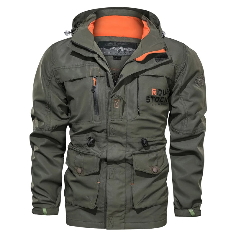 CHAIFENKO Men’s Military-Style Jacket – Casual Spring & Autumn Wear