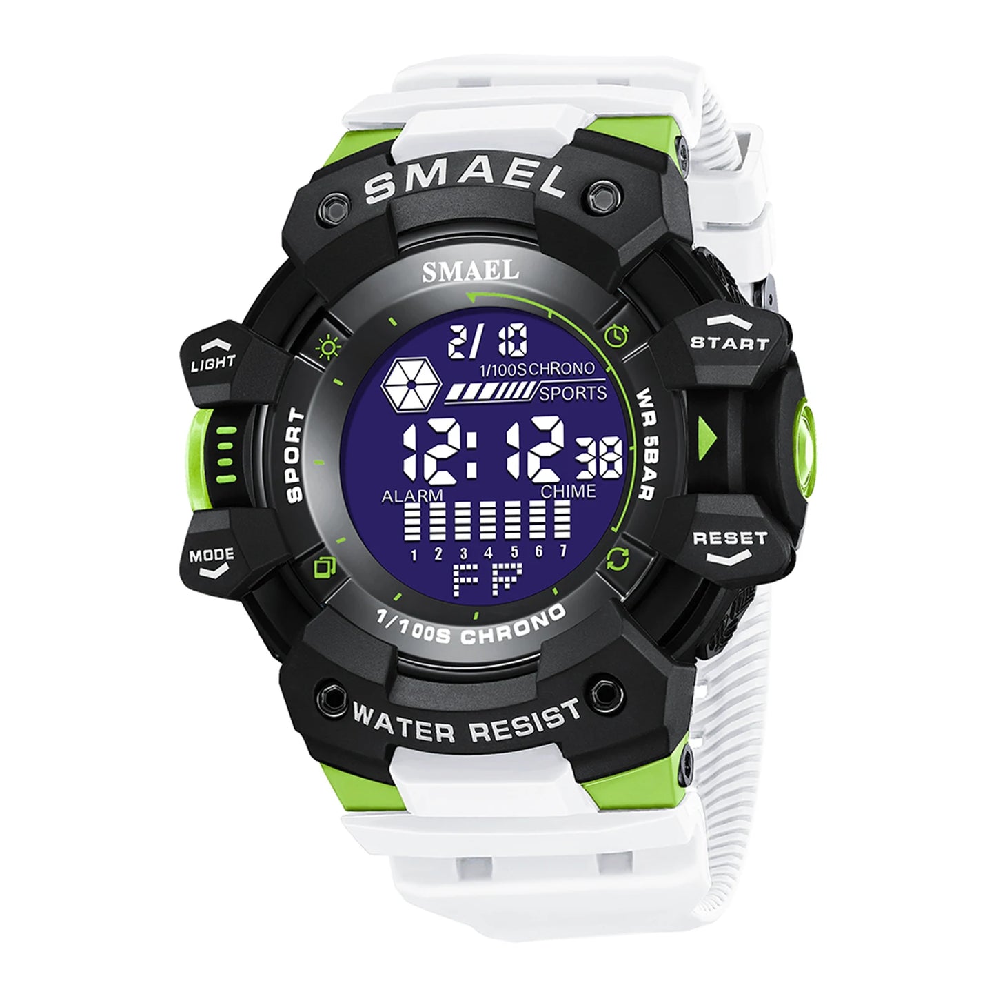 SMAEL 8050 Men’s Digital Sports Watch – Shock Resistant, Waterproof 5ATM, Multifunction LED Wristwatch