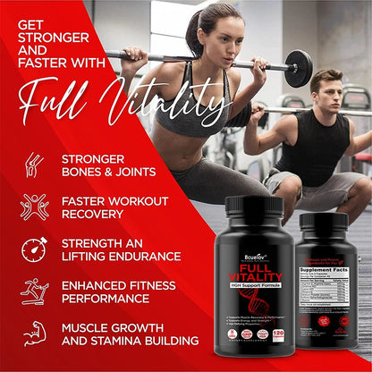 Bcuelov Advanced HGH Support Capsules – Muscle Growth & Vitality Formula