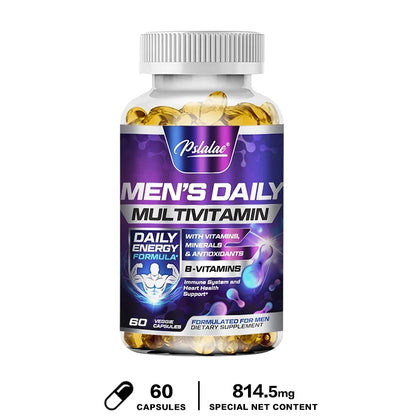 Pslalae Men’s Daily Multivitamin – Complete Energy & Health Support