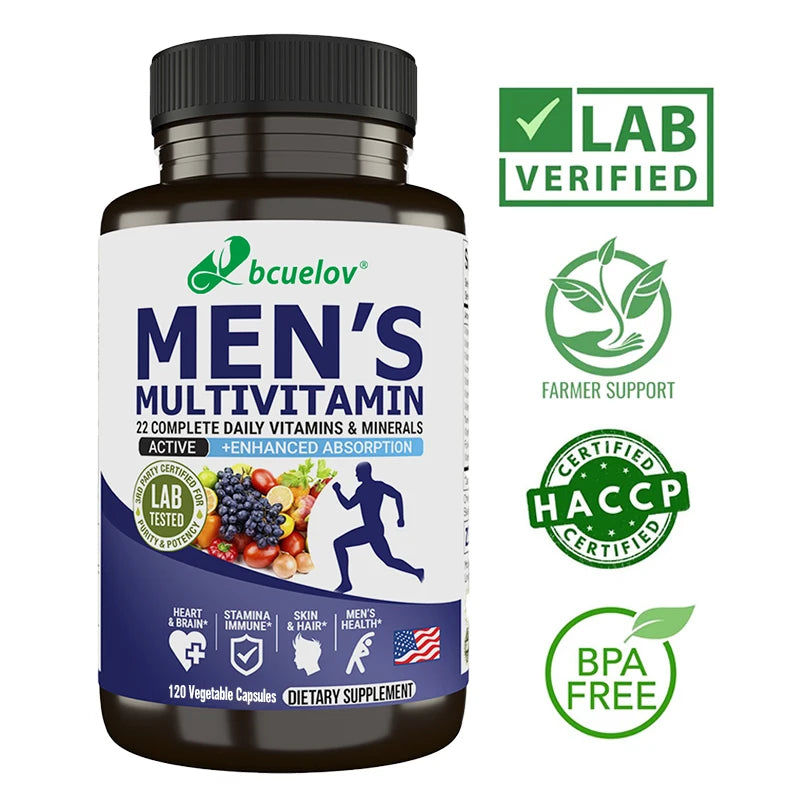 Bcuelov Men’s Daily Multivitamin – Complete Vitamins & Minerals