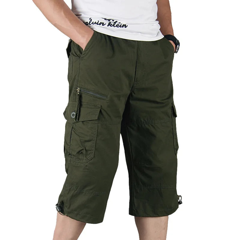 Men’s Casual Cotton Calf-Length Pants – Summer Comfort