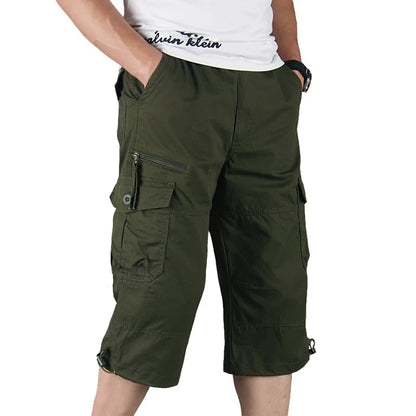 Men’s Casual Cotton Calf-Length Pants – Summer Comfort