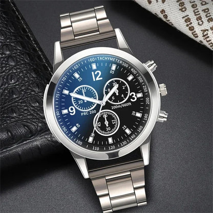 MOONBIFFY Men’s Quartz Wristwatch – Fashion & Casual Stainless Steel Watch