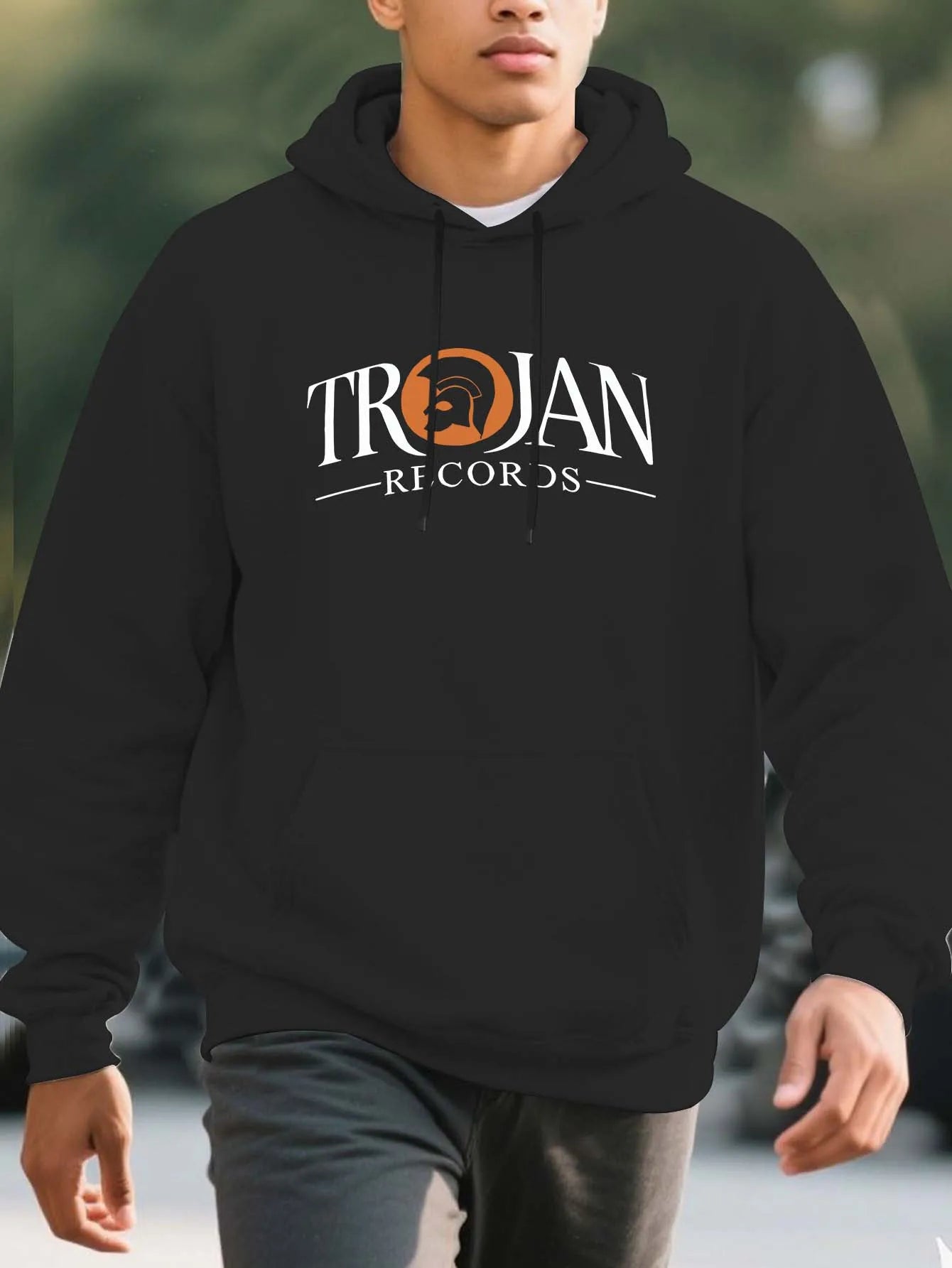 Men’s Heavy-Duty Thermal Hoodie – Winter Pullover Sweatshirt with Pockets