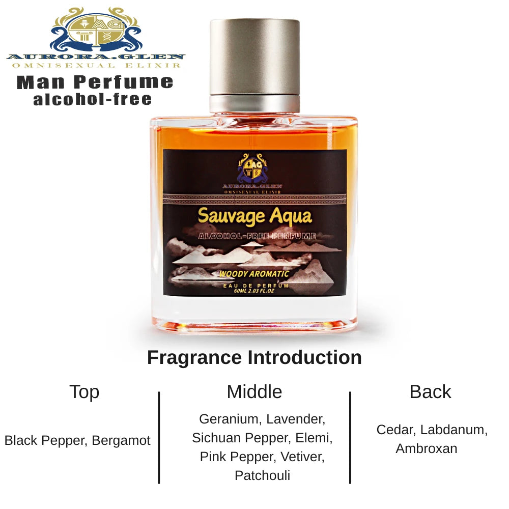AURORA.GLEN Azure Breeze – Alcohol-Free Eau de Parfum for Men (50ml)