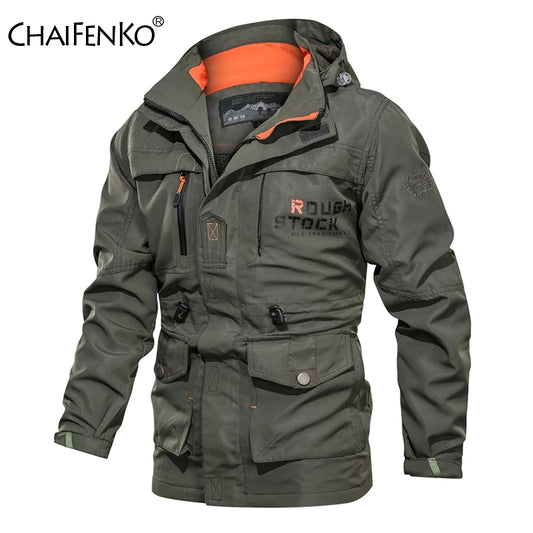 CHAIFENKO Men’s Military-Style Jacket – Casual Spring & Autumn Wear