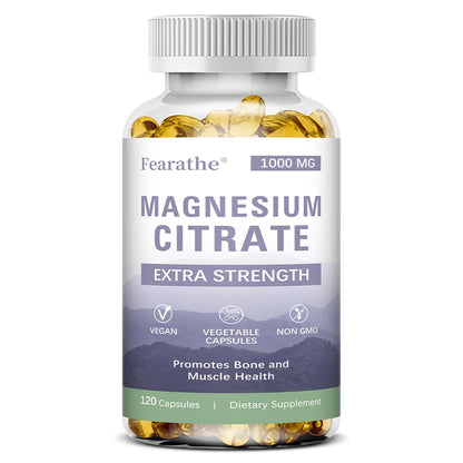 Fearathe Magnesium Citrate – High Absorption Magnesium Supplement