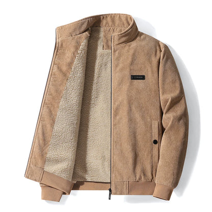 CHAIFENKO Men’s Casual Fleece Jacket – Autumn & Winter Comfort