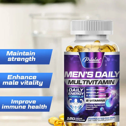 Pslalae Men’s Daily Multivitamin – Complete Energy & Health Support