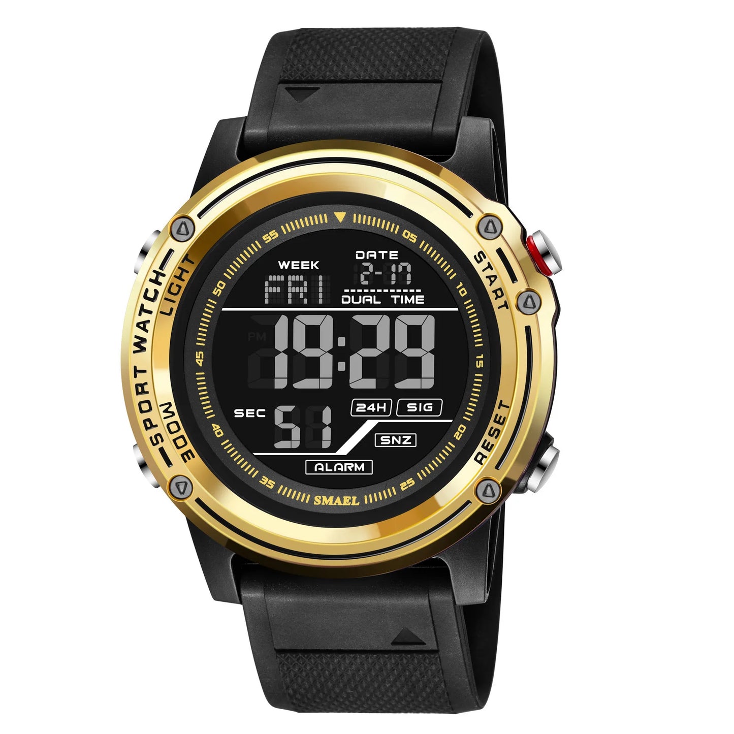 SMAEL 8125 Men’s Military Sports Watch – LED Digital Waterproof Army Wristwatch