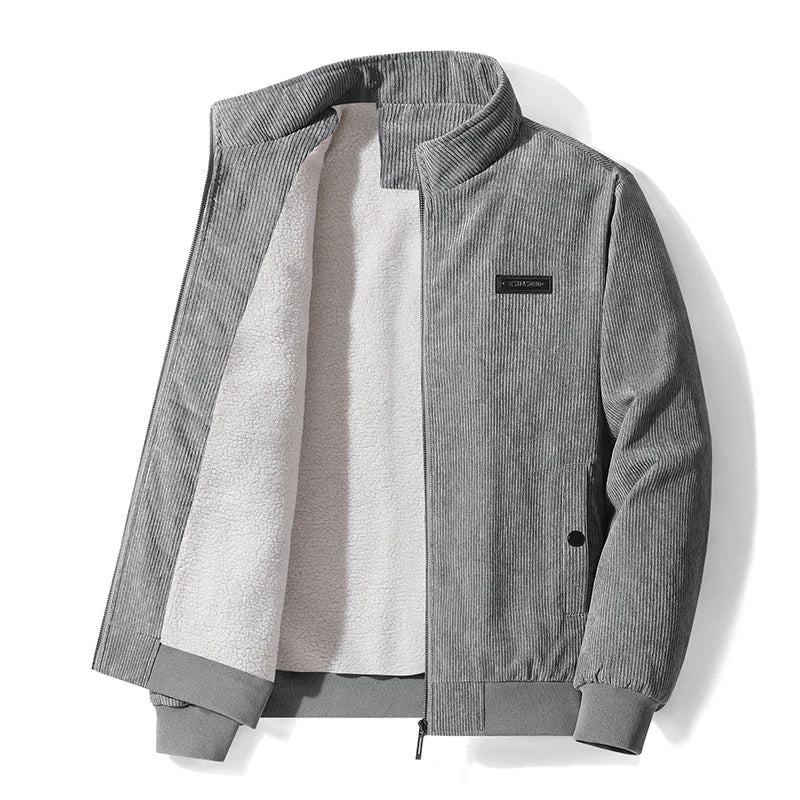 CHAIFENKO Men’s Casual Fleece Jacket – Autumn & Winter Comfort