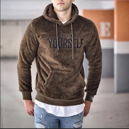 Men’s Casual Letter Print Hoodie – Autumn & Winter Essential