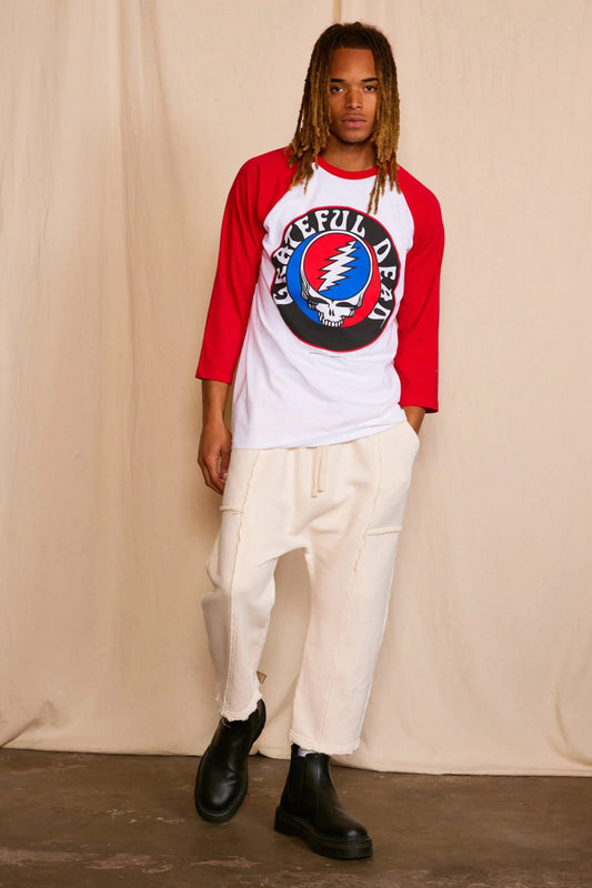 Grateful Dead Stealie Baseball Men's Tee-0