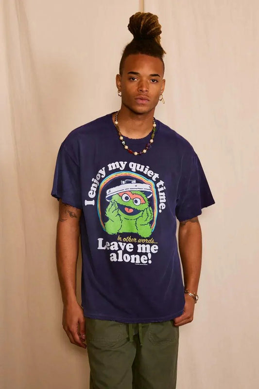 Anti-Social Oscar The Grouch Oversized Men's Tee-0