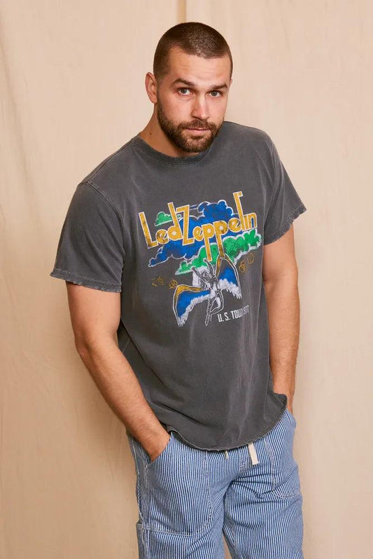 Led Zeppelin U.S Tour 1977 Men's Tee-0